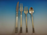 Aegean Weave Plain by Wallace Sterling Silver Regular Size Place Setting(s) 4pc