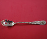 Rose by Stieff Sterling Silver Olive Spoon Pierced Original 5 3/4" Serving