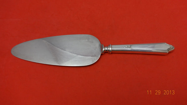 Chateau by Lunt Sterling Silver Cake Server Silverplated Blade 10 1/4"