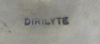 Dirigold-Dirilyte Sugar, Creamer & Tray Set 3pc (#0364)