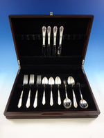 Laurier by Northumbria Sterling Silver Flatware Set Service 17 Pieces Scarce