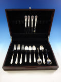Laurier by Northumbria Sterling Silver Flatware Set Service 17 Pieces Scarce