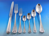 Conchiglia aka Shell by Schiavon Italy 800 Silver Flatware Set Service 62 Pieces