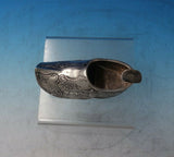 Dutch .830 Silver Ashtray Wooden Shoe Form Pastoral Scenes Cow Sheep (#6074)