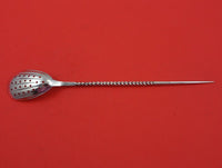 Newell Harding Coin Silver Olive Spoon / Pickle Spear Combination 8 3/8" Serving