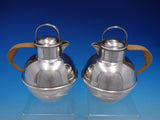 Number 673 by International Silverplate 3 Piece Tea Pots with Stand (#4444)