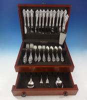 Grande Baroque by Wallace Sterling Silver Flatware Set 12 Service Dinner 53 Pcs