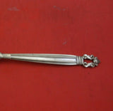 Acorn by Georg Jensen Sterling Silver Salad Serving Fork All Sterling Rounded 9"