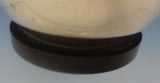 Evald Nielsen Danish Sterling Silver Mustard Pot w/Cobalt Blue Enamel (#0375)