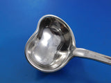 Lap Over Edge Acid Etched Tiffany Sterling Gravy Ladle Floral Motif 7 5/8"