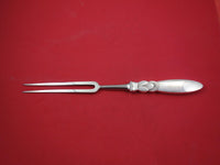 Cactus by Georg Jensen Sterling Silver Roast Carving Fork straight tines 12 1/4"