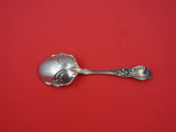 Lily by Frank Whiting Sterling Silver Preserve Spoon w/ lilies 7 1/8"