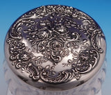 Gorham Sterling Silver Powder Jar with Cut Crystal Roses GW S3235 (#9147)