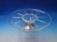 Old French by Duchin Creations Sterling with Crystal Cake Stand c.1960 (#5994)