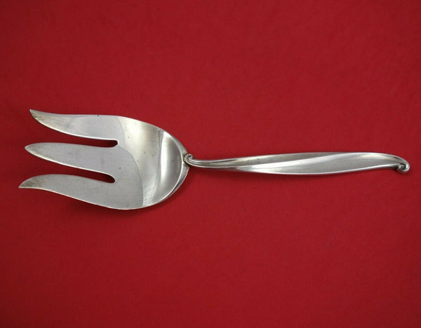 Swan Lake by International Sterling Silver Cold Meat Fork 8 5/8" Serving Vintage