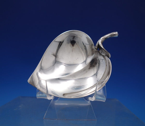 Tiffany and Co Sterling Silver Nut Dish Leaf Shape with Stem and Leaf (#6819)