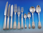 Fiddle Shell by Roberts & Belk English Silverplated Flatware Set Service 94 pcs