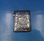 Minshull and Latimer English Victorian Sterling Silver Stamp Holder (#6548)