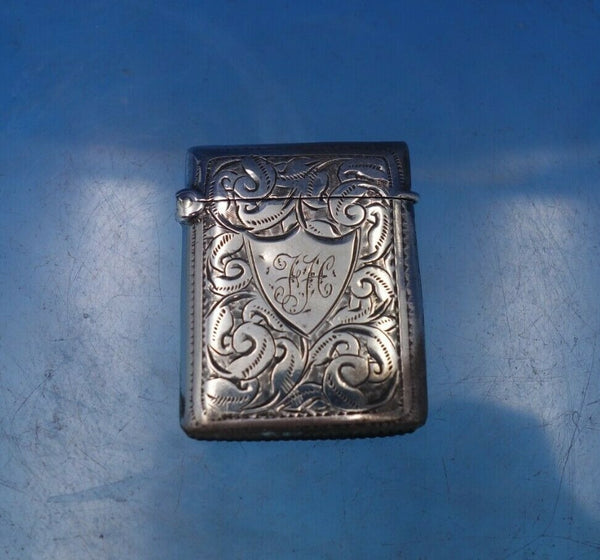 Minshull and Latimer English Victorian Sterling Silver Stamp Holder (#6548)