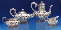 CJ Vander English Sterling Silver Tea Set 4-piece London 1979 (#8387)