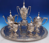 Pompeian by Hayes and McFarland Sterling Silver Tea Set 6pc (#8506) Fabulous!