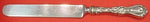 Violet by Whiting Sterling Silver Dinner Knife Blunt Silverplate Blade 10 1/4"