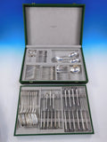 Pompadour by Christofle France Silverplate Flatware Service Set Lot 50 pc in box