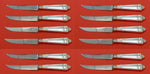 Lansdowne by Gorham Sterling Silver Steak Knife Custom Set 12 pcs 8 1/2"