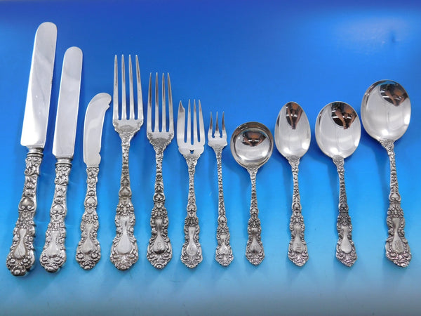 Imperial Chrysanthemum Gorham Sterling Silver Flatware Set for 8 Service 168 Pcs