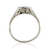 14k Art Deco .44ct Genuine Natural Diamond Men's Ring with GIA Report (#J6744)