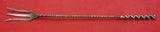 Square Twist #5 by Whiting Sterling Silver Pickle Fork Long 8 1/2" Serving