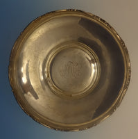 Dresden by Whiting Sterling Silver Fruit Bowl Applied Floral/Scroll Motif #0352