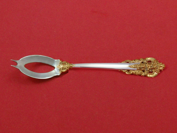 Grande Baroque Gold Accents by Wallace Sterling Silver Olive Spoon Ideal Custom