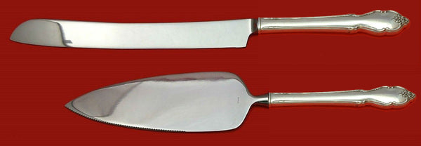 Breton Rose by International Sterling Silver Wedding Cake Set Server 2pc Custom
