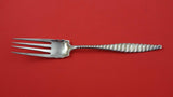 Oval Twist by Whiting Sterling Silver Cold Meat Fork straight tines 9 1/4"