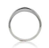14k White Gold Channel Set .16cttw Genuine Natural Diamond Wedding Band (#J6906)
