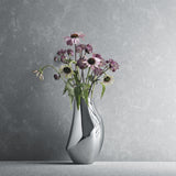 Flora by Georg Jensen Stainless Steel Vase Medium Modern - New