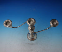 Empire Sterling Silver Candelabra 3-Light #670 12 1/2" x 11" c.1940 (#5874)