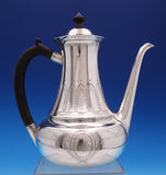 Winthrop by Tiffany and Co Sterling Silver Wood Tea Set 5pc (#9056) Beautiful!
