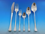 Kristine by Hans Hansen Danish Sterling Silver Flatware Set for 6 Service 37 pc