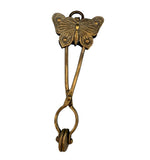 Victorian Brass Skirt Lifter with Large Butterfly on Both Sides 5 1/2" (#J1341)