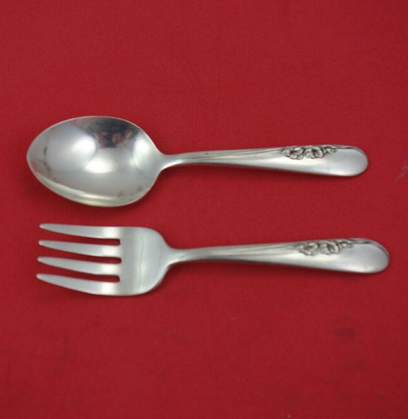 Blossom Time by International Sterling Silver Baby Set 2-piece