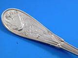 Japanese by Tiffany and Co Sterling Silver Stuffing Spoon w/ button 12 1/2"