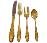 English Provincial Gold by Reed & Barton Sterling Silver Flatware Set Service