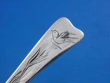Lap Over Edge Acid Etched by Tiffany Sterling Silver Teaspoon Bird in Flight 6"