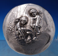 Unger Sterling Silver Dresser Jar Cover Pair (Covers Only) #7631 (#7473)