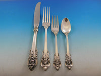 Grande Baroque by Wallace Sterling Silver Flatware Set 12 Service 76 pcs Dinner