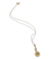 14k Yellow Gold Victorian Filigree Opal and Seed Pearl Lavaliere Pendant #J7100