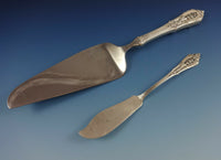 Rose Point by Wallace Sterling Silver Flatware Set For 8 Service 75 Pieces