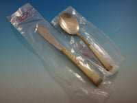 Golden Scroll by Gorham Sterling Silver Flatware Set For 8 Service 38 Pieces New